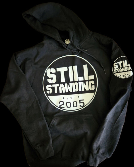 Still Standing White Logo Hoodie